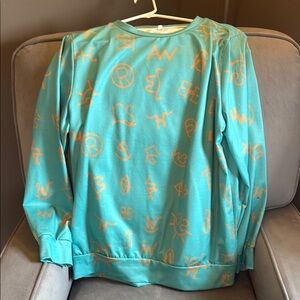 Cattle Brand Long Sleeve Top